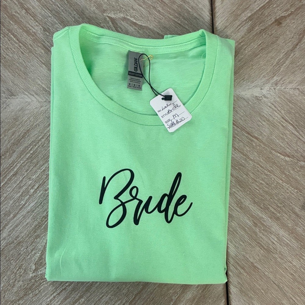 Gildan Mint Green 'Bride' Short Sleeve Tee